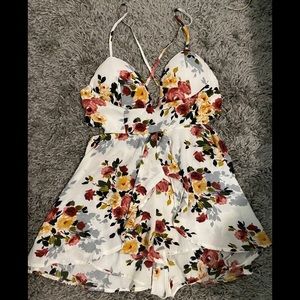 Fashion Nova Cut Out Floral Romper